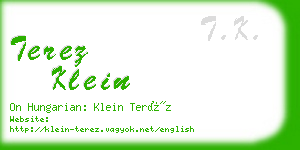 terez klein business card